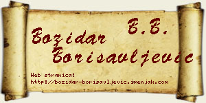 Božidar Borisavljević vizit kartica